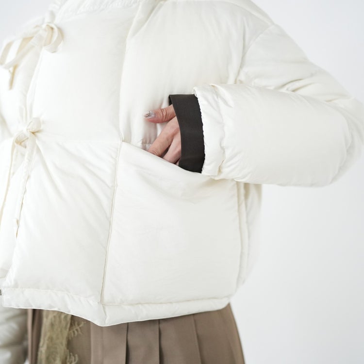reversible cropped down jacket リバーシブルクロップドダウンジャケット