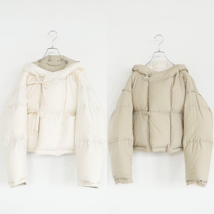 reversible cropped down jacket リバーシブルクロップドダウンジャケット