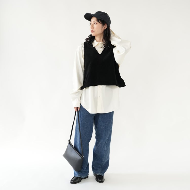 velour flare vest ベロアフレアベスト