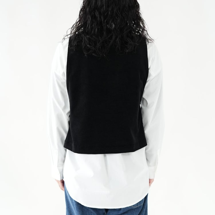 velour flare vest ベロアフレアベスト